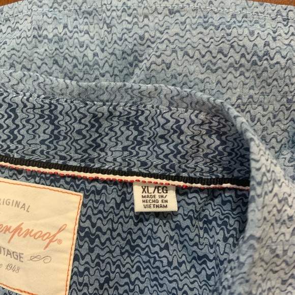 Weatherproof Vintage Blue Shadow Short Sleeve - Picture 4 of 6